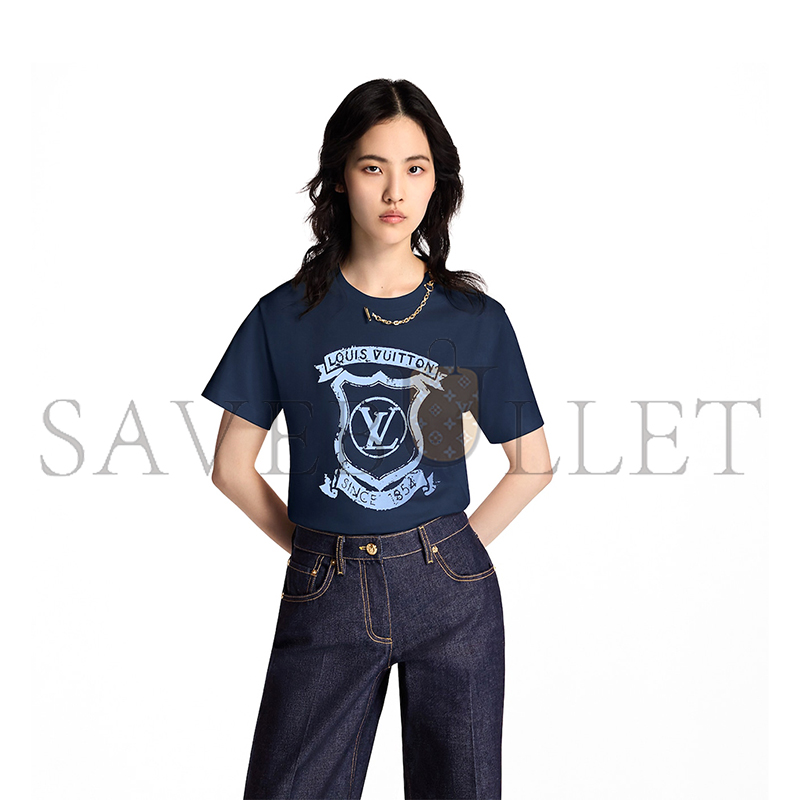l0vis Vvtt0n tee-shirt w lv crest 1ai472